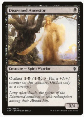 Magic the Gathering Cards, Disowned Ancestor (x4) PLAYSET Khans of Tarkir (2014)