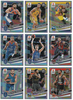 2023-24 Donruss Optic Turkish Airlines EuroLeague Holo Prizm Silver - Pick Any