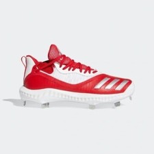 Adidas Men's Icon V Bounce Iced Out Metal Baseball Cleats, Red - Size US 12