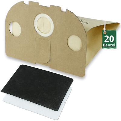 20 Staubsaugerbeutel geeignet für Vorwerk Tiger 250 251 252 + Filter