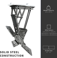 OLED/LED TV mount Electric Motorized Flip Down Pitched Roof Ceiling