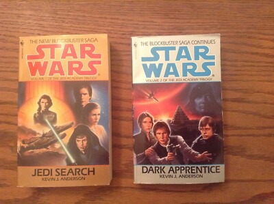 STAR WARS * KEVIN J. ANDERSON * 2* FIRST EDITION* JEDI SEARCH* DARK APPRENTICE