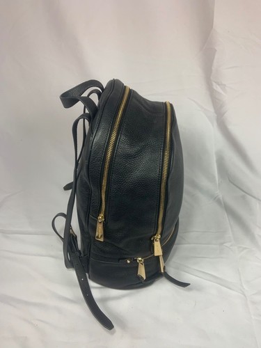 Michael Kors Rhea Zip Leather Backpack, Medium - Black Book Bag  30S5GEZB1L - Bild 4 von 10