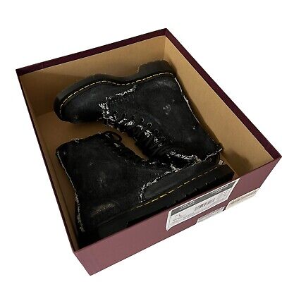 Dr. Martens x Off White Denim Combat Boots Size 36 Designer Dr. Martens x Off White Denim Combat Boots Size 36 Designer