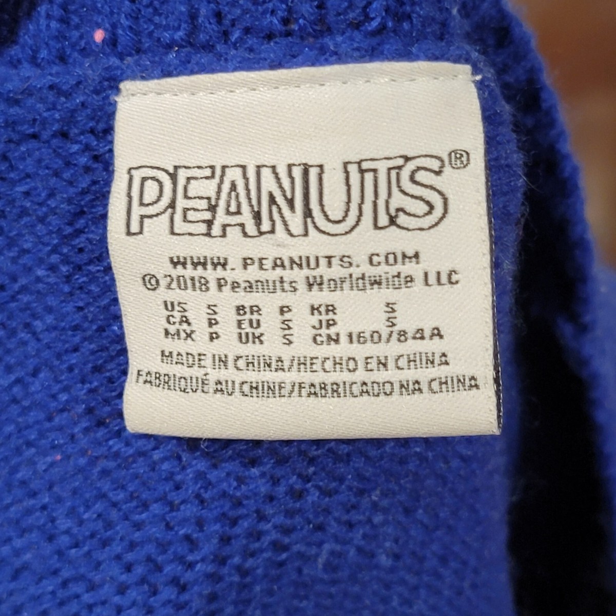 EUC Peanuts Snoopy Rainbow Sweater Thick Stripe Crew Neck Size Small | eBay