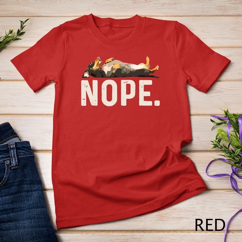 Nope Lazy Dachshund T-Shirt Unisex T-shirt - Picture 11 of 15
