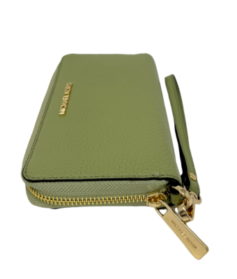 NWB Michael Kors Jet Set Travel Phone Case Wallet Army Green