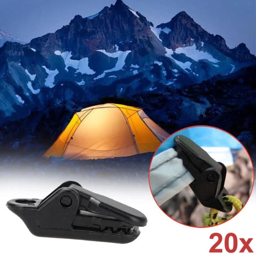 20 stück Campingzelt Planenhalter Klammer Zelt Abdeckplane Clip für Outdoor - Bild 2 von 9