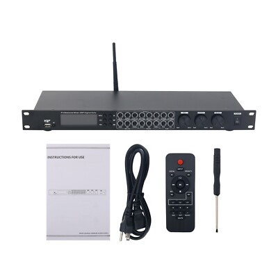 K8000 Digital Effects Processor Bluetooth5.0 DSP Reverb Anti-whistle Audio Effe