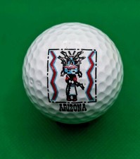 Pelota de golf con logotipo de indio nativo americano de Arizona
