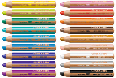 Buntstift Stabilo woody 3in 1, Farbstift Multitalent, 24 Farben erhältlich