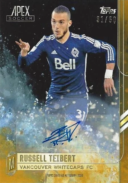 2015 Topps Major League Soccer Apex Certified Autograph Card Gold Parallel /50 - Image 2 of 4