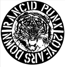 Rancid - PUNX 20 YEARS DOWN Patch Aufnäher NEU weiss Punk Punkrock Tim Armstrong