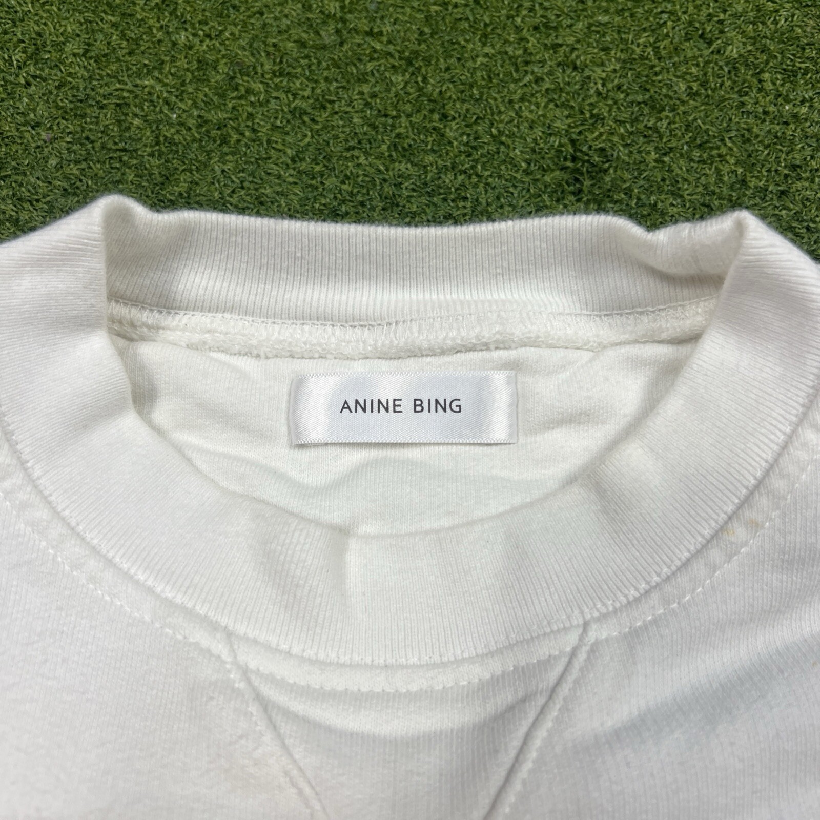 Anine Bing David Bowie Sweatshirt Terry O'Neill Sz XS White image 5