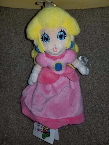 super mario princess peach 9" plush nintendo mario brothers