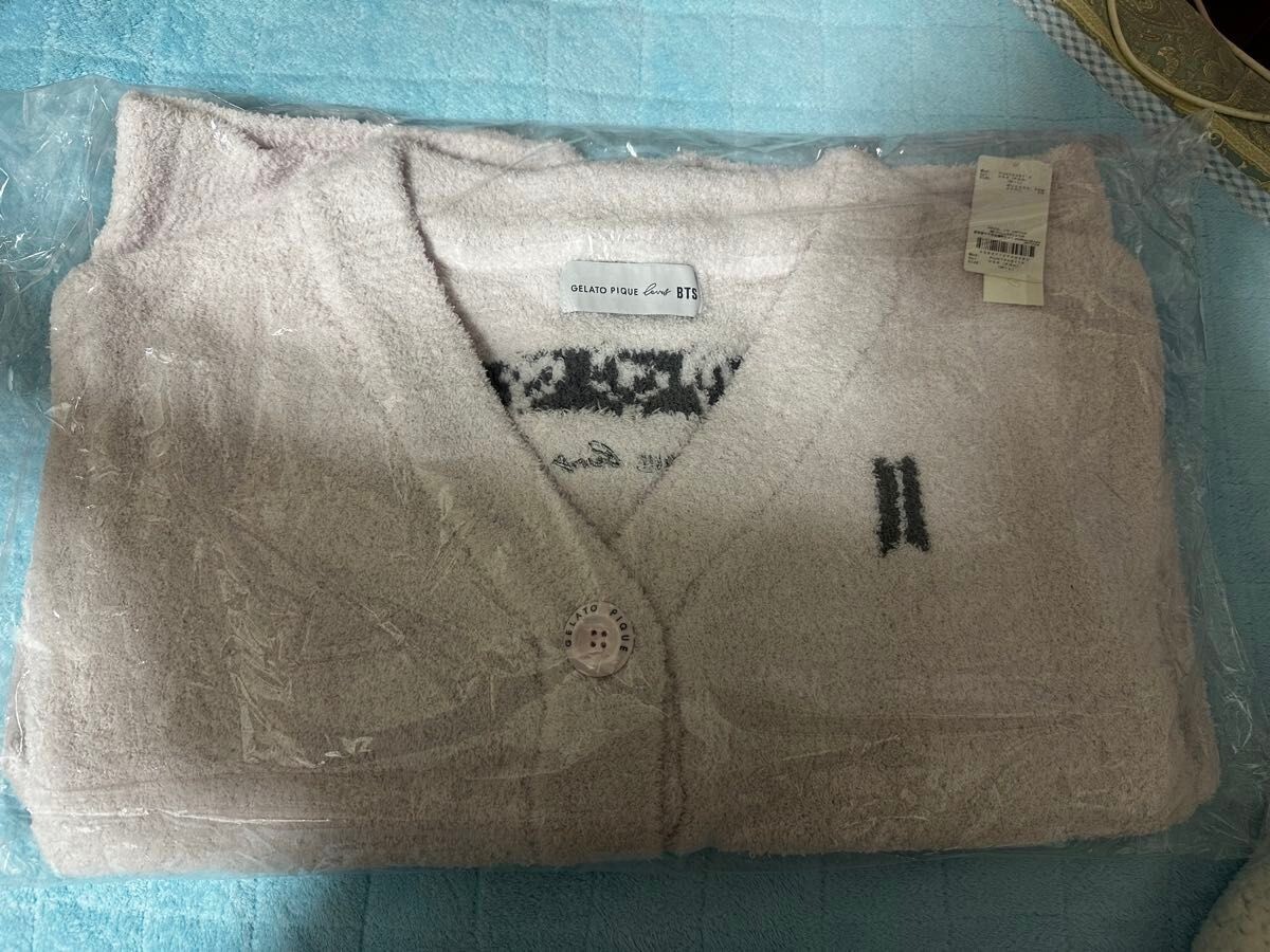 BTS GELATO PIQUE loves BTS CARDIGAN PINK size M-L JPFC