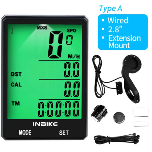 2.8 Inch Bike Wireless Computer Rainproof Bicycle Odometer Speedometer Backlight - Picture 11 of 26