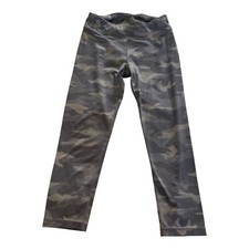 Athleta Chit Chat Capri Legging Girls XXL 16 Gray Camouflage Hi-Rise Skinny Leg