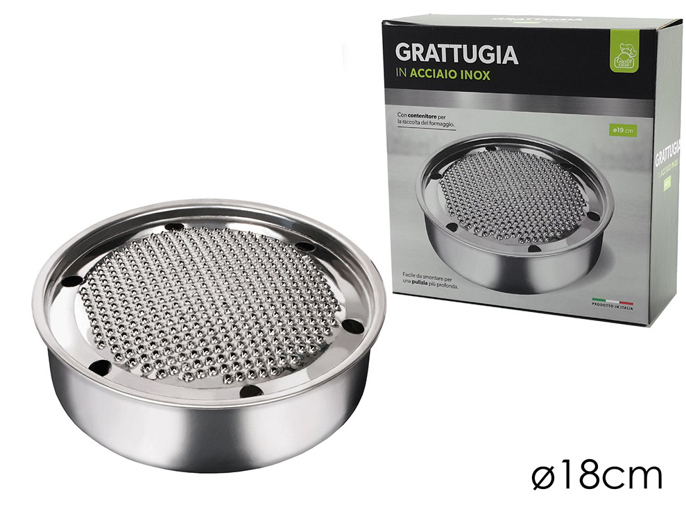 Pialla Triangolo Tagliaverdure Multifunzione – Grattugia A Manovella In Acciaio Inox, Per Formaggio, Patate, Verdura, Insalata - 3