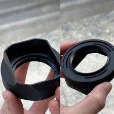 Rectangle PC Camera Lens Hoods Cap Cover Shield For Nikon Z DX 24mm F1.7 24 1.7