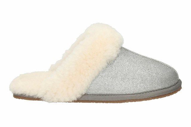leather clarks ladies slippers