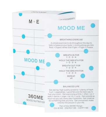 MOOD ME Leistungsstarker natürlicher Serotonin-Boost mit Multivitaminen + Probiotika