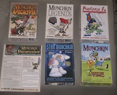 BIG MUNCHKIN Lot - Tons of Expansions - Star Munchkin, Adventure Time, & MORE!