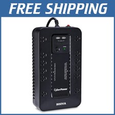 High Efficiency 900VA UPS Battery Backup, 12 Outlets, 2 USB