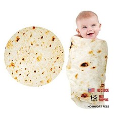 Baby Burrito Swaddle Blanket for Newborn,Double 36 Inches Diameter Burrito-1