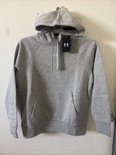 PICK SIZE - Under Armour 1379500 Womens Light Gray Rival Fleece Hoodie