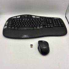 Logitech K350 Wireless Wave Keyboard Logitech M705 Mouse Black With Dongle