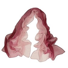 Long Chiffon Sheer Scarf Gradient Shaded Colors Lightweight Scarf Color 088