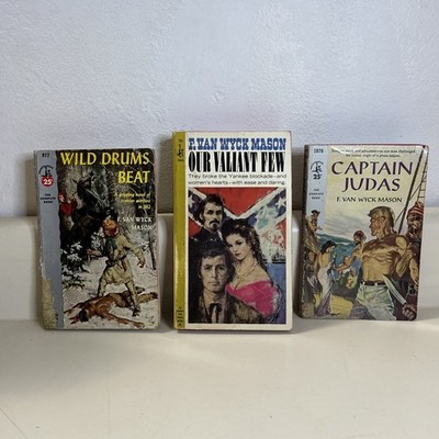 Vintage F. Van Wyck Mason Paperback Lot - 3 Historical Adventure Novels