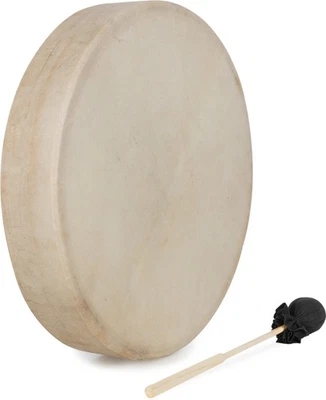 Tambour de Chaman Chamanique Meditation avec Peau de Chevre 16" (41cm) - Photo 1/4
