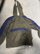 Tucker  Tate Kids Pull Over Hooded Jacket Lined Green Blue Size Small