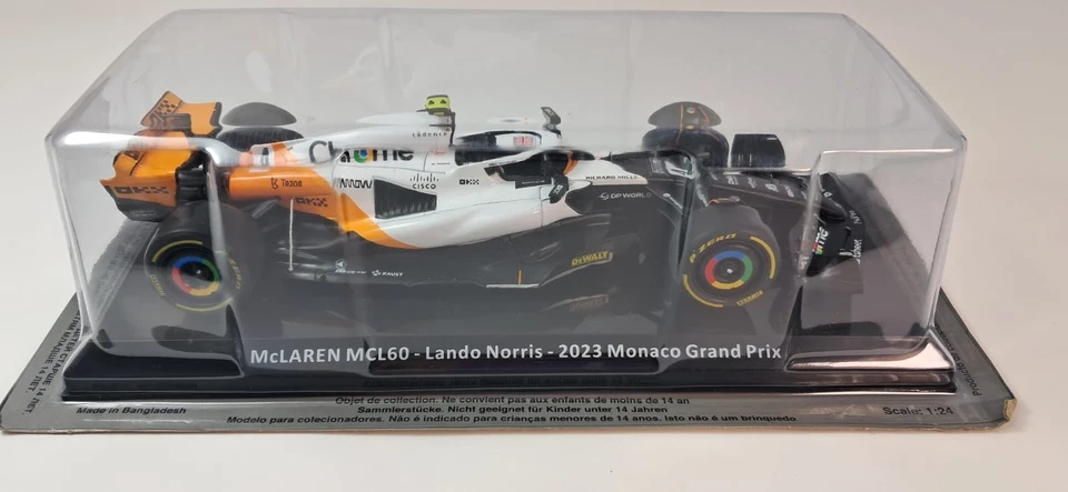 Ixo Mclaren MCL60 #4 Lando Norris Monaco GP 2023 1/24 LAF1846 - Immagine 3 di 3