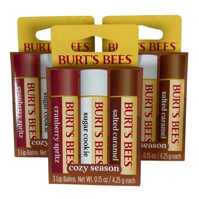 Burt's Bees Cozy Season Limited Edition Lip Balm Pack of 9