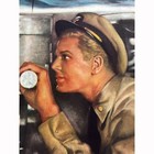 Original 1943 Electric Boat Company "Revenge In The Pacific" Gerald Leake Poster — photo 7