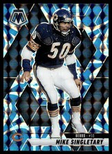 2025 Panini Mosaic Reactive Blue Mike Singletary Chicago Bears #153 Prizm