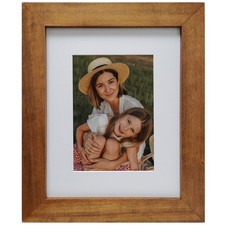 8x10 Picture Frames,Brown Rustic Wood Frame with HD Tempered Glass, Display P...