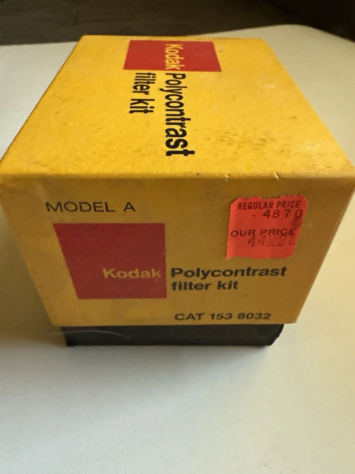 Vintage Kodak Polycontrast Filter Kit Model A w/ Filters & Holder Original Box - Image 4 of 4