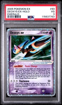 2005 POKEMON EX EMERALD #93 DEOXYS EX-HOLO PSA 3 | eBay