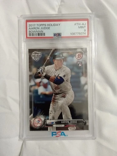 Aaron Judge 2017 Topps Holiday Bowman Rookie PSA 9