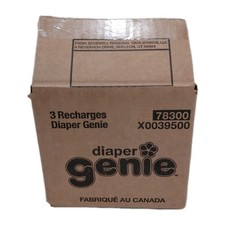 Playtex Diaper Genie Refills 3 Pack Odor Lock 7 Layer Holds 270 Diapers Each