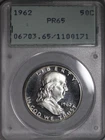 1962 Franklin Half Dollar 50C - PCGS PF66 OGH Rattler (Cameo Contrast!) PQ+ #340