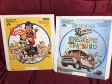 2 CED LOT: The Bad News Bears and Breaking Training RCA SelectaVision VideoDiscs