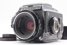 Final Late Near MINT Bronica S2A Black Film Camera 75mm f2.8 Lens From JAPAN