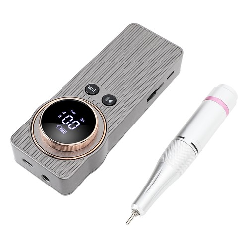 Nail Polisher Rechargeable High Speed Electric Nail File Machine Back Clip - Photo 12/12