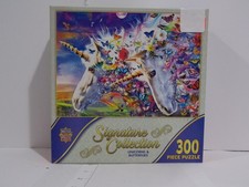 MasterPieces Signature Collection 300 Piece Puzzle Unicorns Butterflies Used