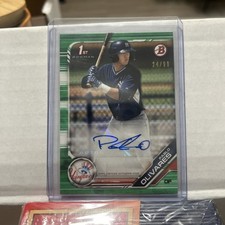 2019 Bowman Pablo Olivares Green Parallel Auto /99 #PA-PO
